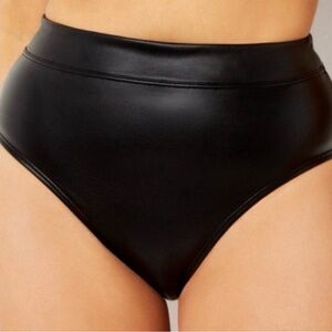 Swimsuits For All GabiFresh Faux Leather Bikini bottom